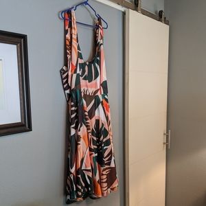 Hutch dress, 3x sleeveless, tie straps.